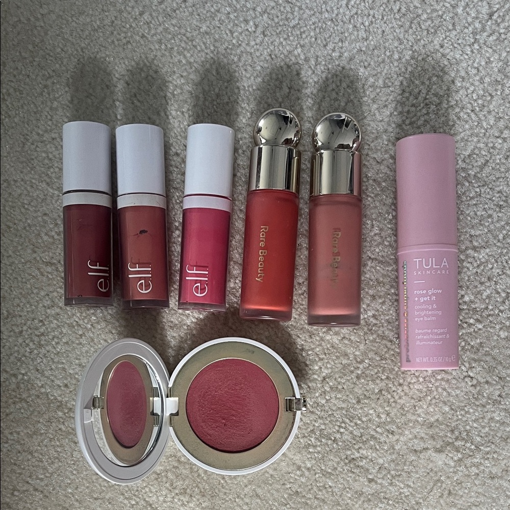 Rare beauty, ELF, Beauty Counter, Tula Makeup